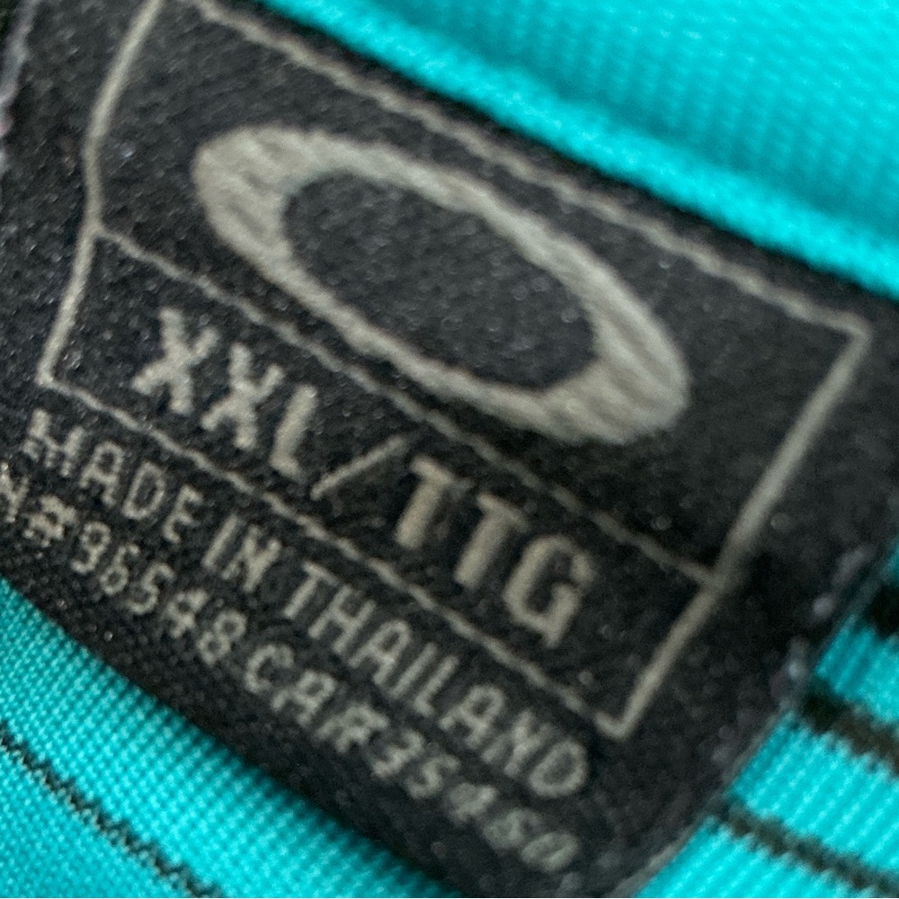 Oakley Teal and Black Polo - Picture 2 of 3